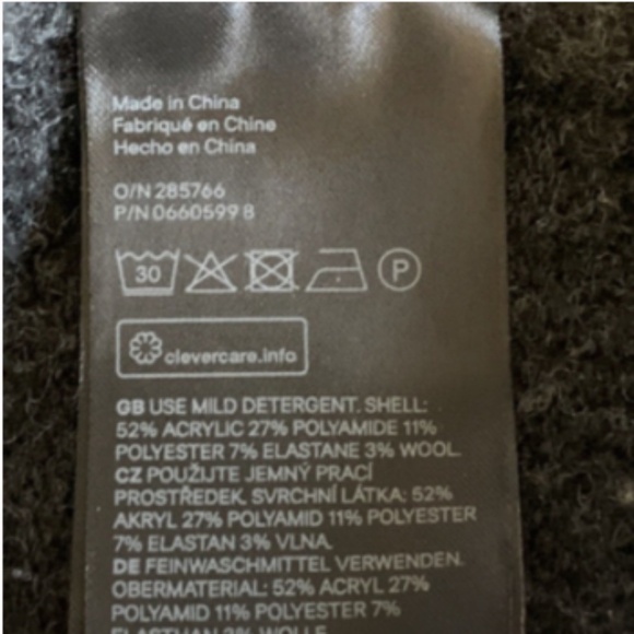 H&M Gray Knit Longline Open Cardigan Sz XS #181C - Picture 5 of 6